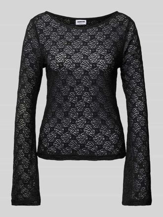 Noisy May Longsleeve mit U-Boot-Ausschnitt Modell LINE in Black, Gr&ouml;&szlig;e XS