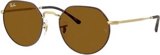 Ray-Ban Jack Zonnebril - unisex - Zonnebrillen - Geel - 55 MM - Accessoires