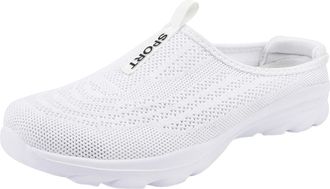 Generic Gym Trainers, Womens Comfortable Breathable Knitted Sneakers Ladies Summer Shoes Backless Trainers Women Air Sneaker Comfortable Breathable Lightweigh