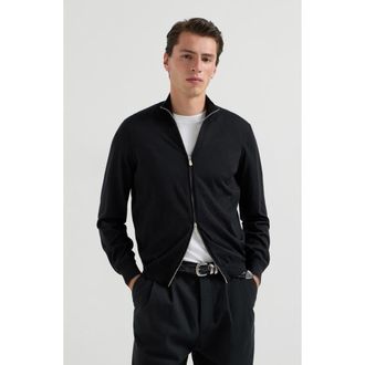 Brunello Cucinelli Cashmere and silk cardigan in Black at Nordstrom, Size 54 It