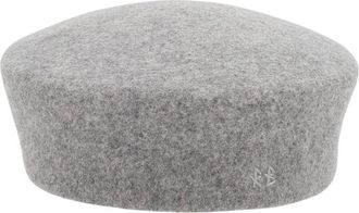 Ruslan Baginskiy Grey Solid Pillbox Hat