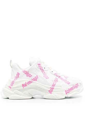 Balenciaga Sneakers con logo Triple S - Bianco