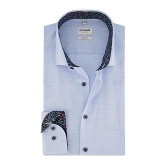 Olymp Olymp, Heren, Overhemden, Blauw, Maat: 3XL Katoen