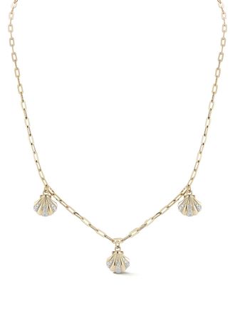 Mateo Bijoux 14K yellow gold 3 Petite Venus diamond necklace