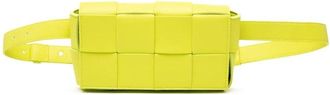Bottega Veneta Pre-owned Geweven Heuptas - Dames - Vintage Heuptassen - Geel - ONE Size - Vintage