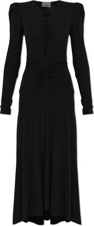 Isabel Marant Nejma Dress - Dames - Casual kleedjes - Zwart - M - Leer - Kleedjes