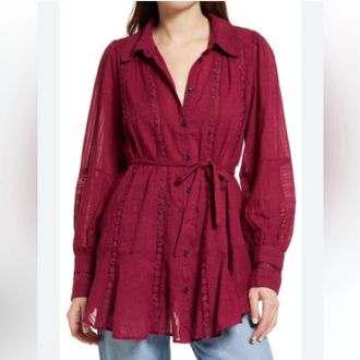 Free People Mikaela Tunic Top In Off Beat