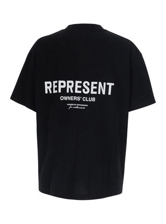 Represent Mens T-Shirt Crew Neck Black Cotton T-Shirts And Polos