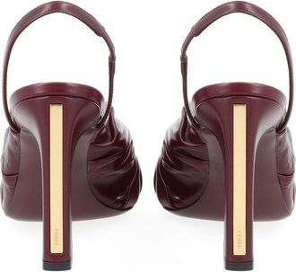 Fendi Arco Slingback Pump - Bordeaux
