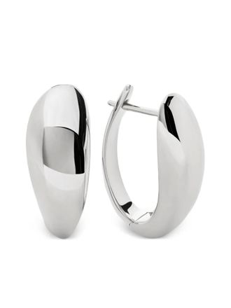 Monica Vinader Nura medium hoop earrings - Silver
