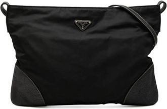 Prada Pre-owned Vintage Schoudertas - Dames - Vintage Schoudertas - Zwart - ONE Size - Leer - Vintage
