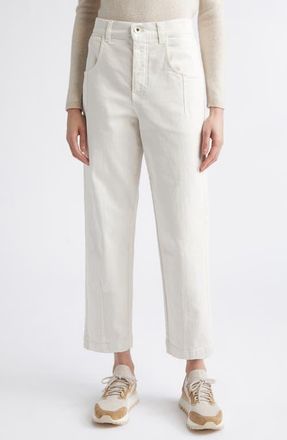 Eleventy Straight Leg Bull Pants in Sand at Nordstrom, Size 44