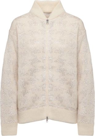 PANICALE Chaqueta de Mezcla de Alpaca - Knitwear - Mujer - Blanco - S
