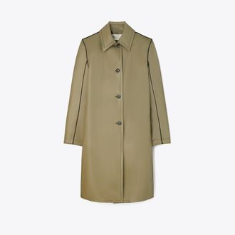 Tory Burch Womens Nylon Jersey Car Coat, size 14