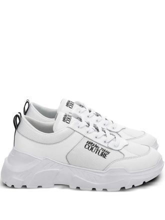 Versace Jeans Couture mesh-panelled sneakers - White