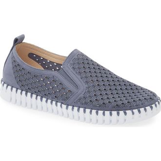 Ilse Jacobsen Tulip Slip-On Sneaker in Grey Blue at Nordstrom, Size 35