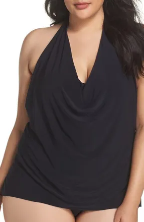 Magic Suit By Miraclesuit Sophie Underwire Tankini Top in Black at Nordstrom, Size 16W