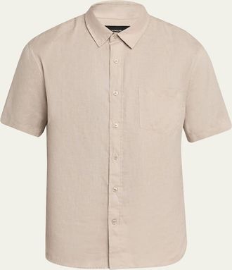 Vince Mens Linen Sport Shirt