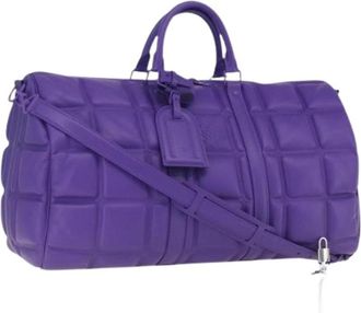 Louis Vuitton Pre-owned Vintage Weekendtas - Heren - Vintage Weekendtas - Paars - ONE Size - Leer - Vintage