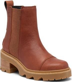 Sorel Joan Now Waterproof Chelsea Boot in Rustic Brown/Gum at Nordstrom Rack, Size 7.5