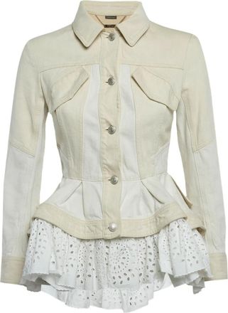 Alexander McQueen Giacca con bordi a contrasto - Toni neutri