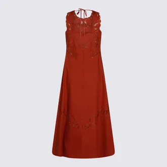Twin-Set Womens Dresses Brown Henna