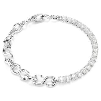 Swarovski Matrix Rhodium Plated Round Cut Bracelet