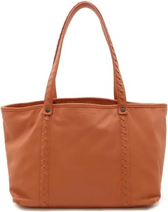 Bottega Veneta Pre-owned Tote Bags, female, Pink, Size: ONE SIZE Pre-owned Leather shoulder-bags