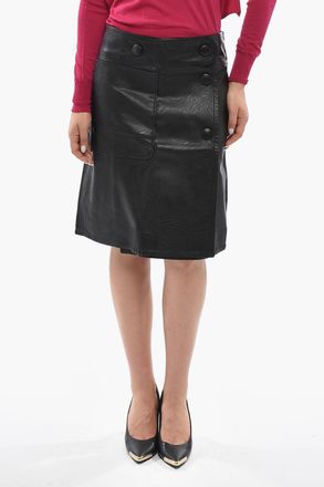 Stella McCartney Gonna CARLY in Pelle Vegan con Tasca Frontale Stella McCartney