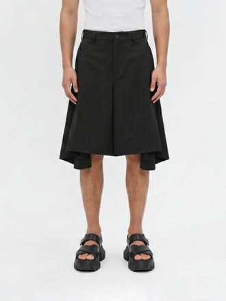 Comme Des Gar&ccedil;ons Asymmetrical Design Tailored Wool Shorts