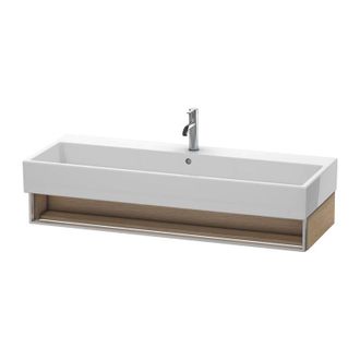 Duravit Mueble De Pared Duravit Vero Air 118,4 X 43,1 Cm, 1 Compartimento Abierto, Para Vero Air 235012, Color (frente/cuerpo): Roble Cepillado Chapa De Mader