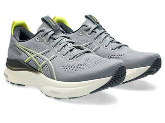 Asics Mens Kayano 32 Shoe In Gravel/citron
