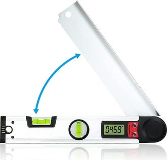 OEM Goniometro Digitale, Livella A Bolla Lcd 0-230&deg;, 300 Mm Per Legno E Fai Da Te