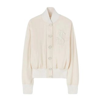 Jil Sander Gewatteerd Bomberjack - Dames - Bomber jackets - Beige - 2XS - Polyester - Jassen
