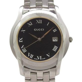 Gucci Pre-owned G Class Roestvrij staal Kwarts - Heren - Pre-owned - Zwart - Maat: ONE Size
