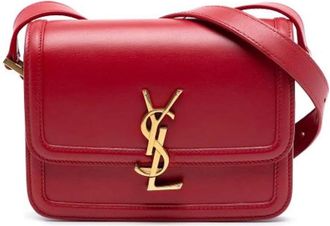 Saint Laurent Pre-owned Cross Body Bags, female, Red, Size: ONE SIZE Pre-owned Solferino Shoulder Bag