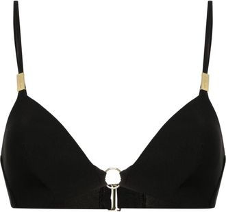 Calvin Klein moulded triangle bikini top - women - Elastane/Polyamide/Polyester - S - Black