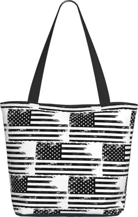 AOOEDM Distressed American Flag Ladies Shopping Bag 13x11x7in.The Perfect ValentineS Day Gift.It Is The Best ValentineS Day Gift For Mom, Daughter, Wife,Etc