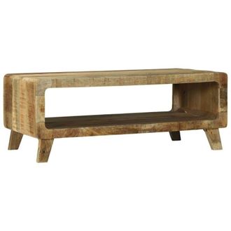 vidaXL Vidaxl - Mesa De Caf&eacute; 90 X 50 X 35 Cm Madera Maciza De Mango Rugosa