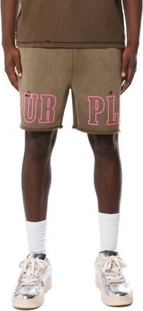 Purple Midweight Fleece Sweat Shorts in Black/brown at Nordstrom, Size Xx-Large