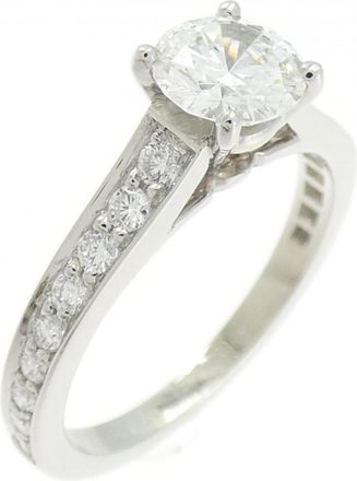 Cartier Platinum Platinum 950 Band Ring (Pre-Owned)