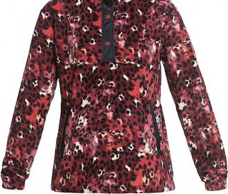 Roxy Womens Alabama Fleece Jacket In Oxblood Red