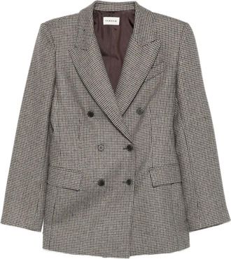 P.A.R.O.S.H. Blazer doppiopetto a quadri - Marrone