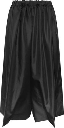 Comme Des Gar&ccedil;ons Broeken, Dames, Zwart, M, Polyester, Wijde Elongated Broek