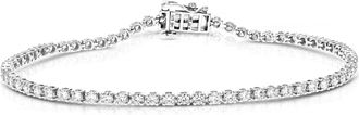 Vir Jewels 2 cttw Lab Grown Diamond Tennis Bracelet in 14K White Gold 7 Inch For Women