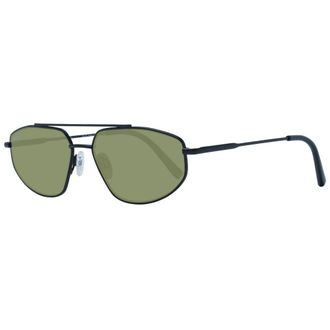Serengeti Eyewear Mens Black Metal Sunglasses - One Size
