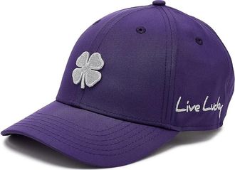 Black Clover Hollywood 34 Adjustable Womens Hat Baseball Caps Purple Womens Hat/Silver Clover, Polyester