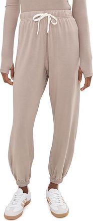 SPLITS59 Andie Oversized Fleece Sweatpants Womens Clothing Latte : XL, Fleece/Modal/Spandex