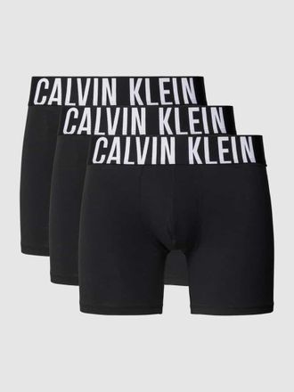 Calvin Klein Underwear Trunks mit Label-Bund im 3er-Pack in Black, Größe XL