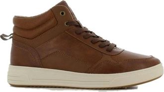 Cortina Beige Hoge Top Casual Sneakers - Heren - Sneakers - Grijs - 42 EU - Polyester - Schoenen
